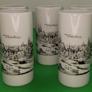 Royal Porzellan Bavaria KM German Drinking Glasses